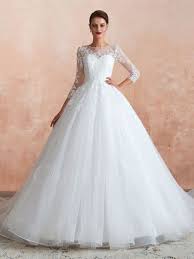 Maybe you would like to learn more about one of these? Prinzessin A Linie Brautkleid Weiss Tull Spitze Mit Armel Hochgeschlossen