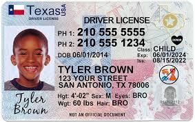 texas kid driver license for children