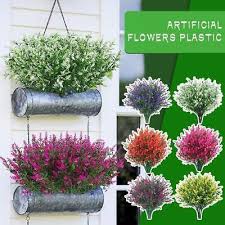 Plastic Artificial Flowers Fake Outdoor