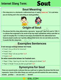 sout meaning what does the term