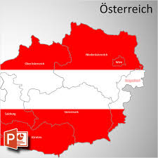 Bevölkerung von österreich nach bundesländern zu jahresbeginn 2021. Powerpoint Karte Osterreich Austria Bundeslander Grebemaps B2b Kartenshop