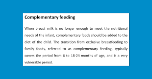Who Complementary Feeding