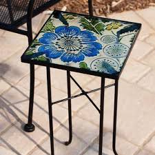 patio side table painted table