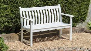 White Painted Broadfield Bench 4ft