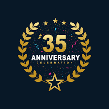 35 anniversary celebration design