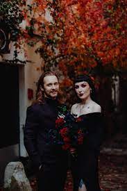 intimate personal gothic wedding