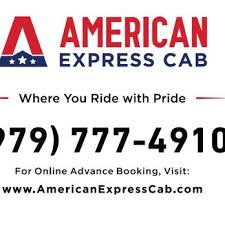 american express cab taxis college