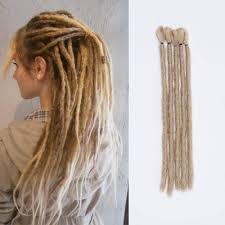 Is there a way i can braid my hair but put like these cotton things on. 5pcs Hair Braids Dread Lock Synthetic Braiding Hair Extensions 12 Inch Dreadlocks Crochet Twist Hairpiece For Women Men Ash Blonde Amazon Co Uk Beauty