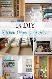 15 diy kitchen organizing ideas