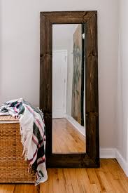 diy rustic mirror frame if only april