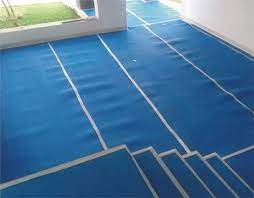 blue foam base floor protection sheet
