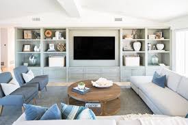 decorate with blue in the living room