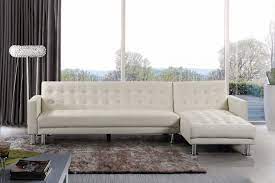 white leather sectional sleeper sofa