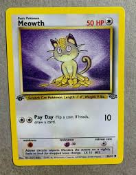 This card can be good for a decent amount of reasons, but the main focus is its access to 300 hp. Meowth 56 64 1st Edition Value 0 81 304 00 Mavin