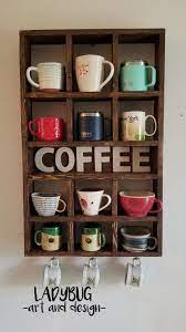 Wall Mounted Coffee Tea Mate Mugs Rack