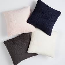 Top finel cream decorative throw pillow covers 26 x 26 inch soft solid velvet cushion covers for couch sofa bed 65 x 65 cm, pack of 2, off. Cozy Euro Recycled Sherpa Pillow Cover Pottery Barn Teen