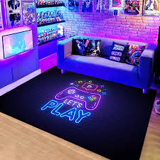 1pc large neon video game floor mat