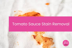 tomato sauce stain removal effective