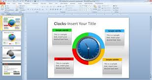 Analog Clock Powerpoint Template