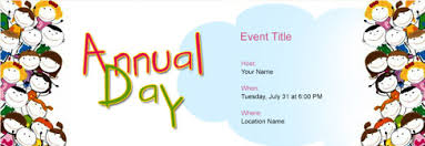 free annual function invitation with