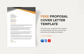 proposal cover letter template in word