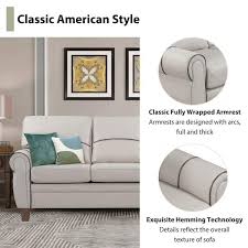 light gray clic upholstered sofa set