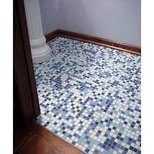 polished ceramic mosaic floor tiles