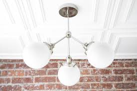 Globe Lights Modern Ceiling Lamp Chrome