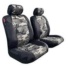 Gray Camo Car Seat Covers