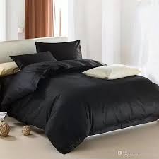 Whole Solid Black Bedding Set
