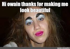 create meme eyebrows to do makeup