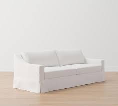 York Slope Arm Slipcovered Fabric Sofa
