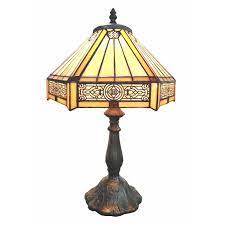 83111 Suvla Stained Glass Lamp With