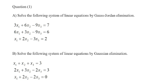 Gauss Jordan Elimination 3x1