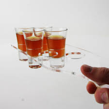 Shot Glass Serving Tray Acrylic