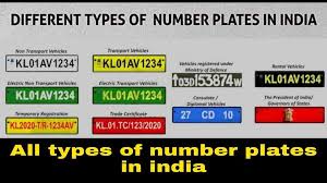 Diffe Types Of Number Plates In