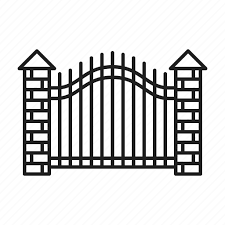 Fence Gate Gateway Metal Icon