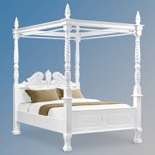 Four Poster Canopy Mahogany Bed