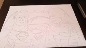 Awesome batman drawing for you. Superman Batman Drawing Of My Son In Israel Collado S X My Son And Daughter S Drawings Comic Art Gallery Room