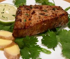 albacore tuna with soy ginger lime