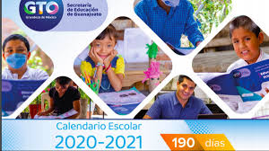 Los calendarios están en blanco y están diseñados para ser impresos fácilmente. Calendario Escolar Guanajuato 2020 2021 En Pdf Union Guanajuato