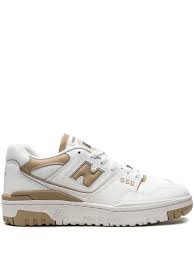 new balance 550 white beige sneakers