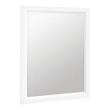 x 31 in single framed vanity mirror