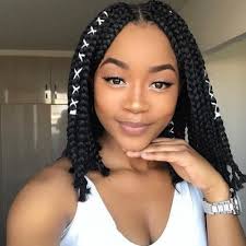 The small dutch braid is tricky to get right, but after. 20 Trending Box Braids Bob Hairstyles For 2020 All Things Hair