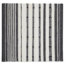 white striped accent rug