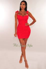 Maybe you would like to learn more about one of these? Red Floral Lace Tie Up Underwire Bustier Dress
