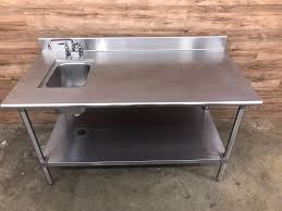 eagle stainless steel table with sink