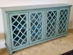 mirimyn antique teal accent cabinet w
