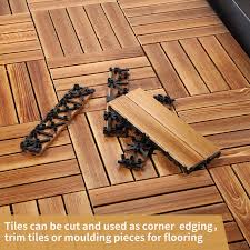 interlocking wood flooring tiles indoor