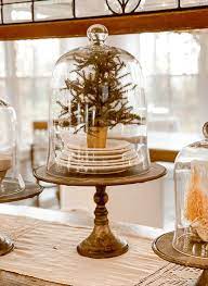 Glass Bell Jar Cloche With Round